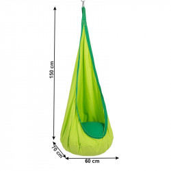 Függőhinta állvány nélkül Siesta Typ 1 zöld
