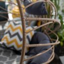 Függőszék Gabe natúr-fekete-szürke