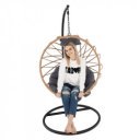 Függőszék Gabe natúr-fekete-szürke