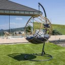 Függőszék Gabe natúr-fekete-szürke