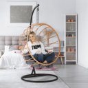 Függőszék Gabe natúr-fekete-szürke