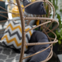 Függőszék Gabe natúr-fekete-szürke