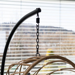 Függőszék Gabe natúr-fekete-szürke