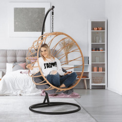 Függőszék Gabe natúr-fekete-szürke