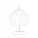 Függőfotel dupla Dalvea fehér-virág mintás