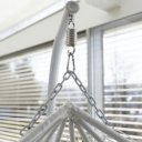 Függőfotel dupla Dalvea fehér-virág mintás