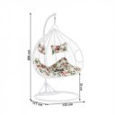 Függőfotel dupla Dalvea fehér-virág mintás