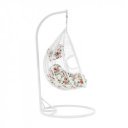 Függőfotel dupla Dalvea fehér-virág mintás