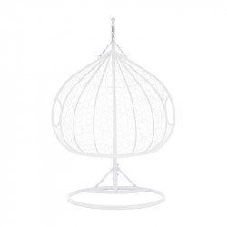 Függőfotel dupla Dalvea fehér-virág mintás