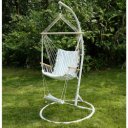 Függőszék állvány nélkül Jambi Typ 2 fehér-mintás