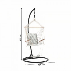 Függőszék állvány nélkül Jambi Typ 2 fehér-mintás