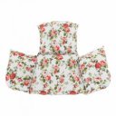 Függőfotel Noela fehér-mintás