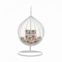 Függőfotel Noela fehér-mintás