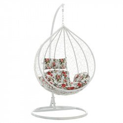 Függőfotel Noela fehér-mintás Kert