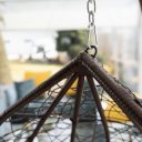 Függőfotel Noela krém-barna