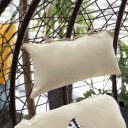 Függőfotel Noela krém-barna