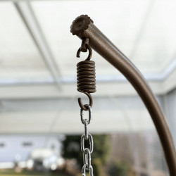 Függőfotel Noela krém-barna