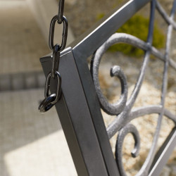 Kerti hinta állvány nélkül Abea fekete