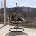 Függőfotel dupla Dalvea szürke-barna