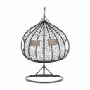 Függőfotel dupla Dalvea szürke-barna