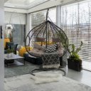 Függőfotel dupla Dalvea szürke-barna