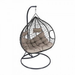 Függőfotel dupla Dalvea szürke-barna Kert Tempo Kondela