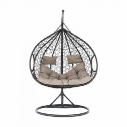 Függőfotel dupla Dalvea szürke-barna