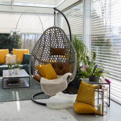 Függőszék Neul szürke-fekete-barna