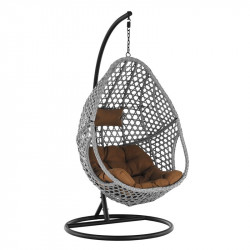 Függőszék Neul szürke-fekete-barna Kert Tempo Kondela