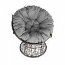 Forgófotel párnával Triss szürke-fekete