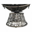 Forgófotel párnával Triss szürke-fekete