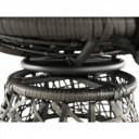 Forgófotel párnával Triss szürke-fekete