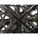 Forgófotel párnával Triss szürke-fekete