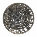 Forgófotel párnával Triss szürke-fekete