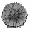 Forgófotel párnával Triss szürke-fekete