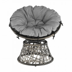 Forgófotel párnával Triss szürke-fekete