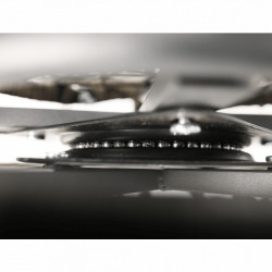 Forgófotel párnával Triss szürke-fekete