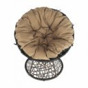 Forgófotel párnával Triss barna-fekete-bézs