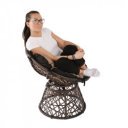 Forgófotel párnával Triss barna-fekete-bézs