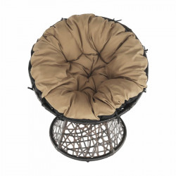 Forgófotel párnával Triss barna-fekete-bézs