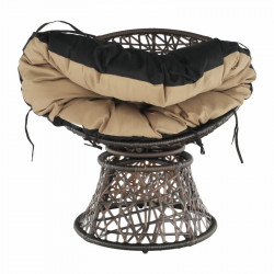 Forgófotel párnával Triss barna-fekete-bézs