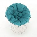 Forgófotel párnával Triss fehér-petróleumkék