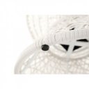 Forgófotel párnával Triss fehér-petróleumkék