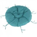 Forgófotel párnával Triss fehér-petróleumkék