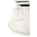 Forgófotel párnával Triss fehér-petróleumkék