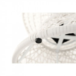 Forgófotel párnával Triss fehér-petróleumkék