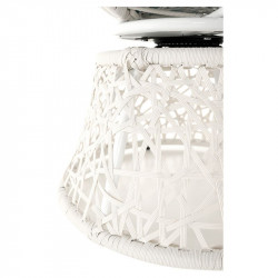 Forgófotel párnával Triss fehér-petróleumkék