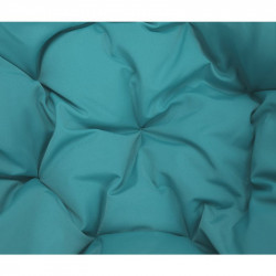 Forgófotel párnával Triss fehér-petróleumkék