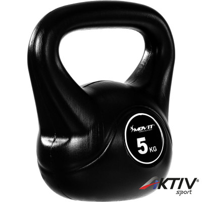 Kettlebell MOVIT 5 kg fekete