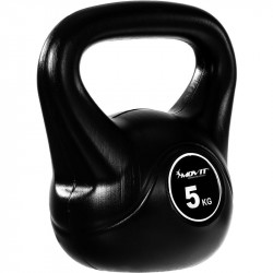 Kettlebell MOVIT 5 kg fekete Fitness MOVIT